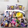 3d Hunter X Hunter Комплект постельного белья Twin Full Queen Size Anime Комплект постельного белья для детей Пододеяльник для спальни Домашний декор
