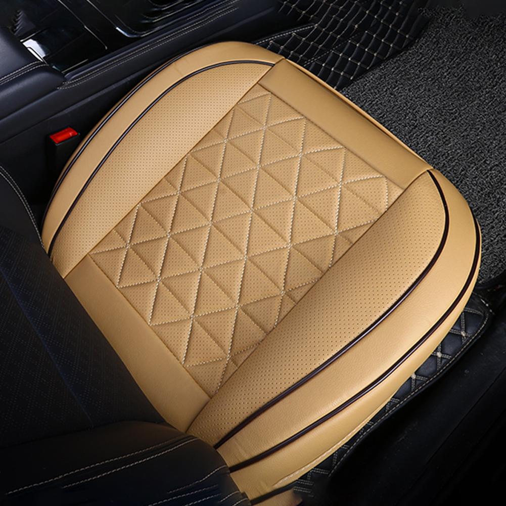 Чехол на переднее сиденье автомобиля из искусственной кожи, подушка для сиденья автомобиля, универсальные автомобильные аксессуары, защитный коврик для сиденья Q0O4
