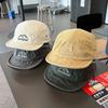 Американский ретро модный бренд кепка с коротким козырьком черная мягкий верх рабочая шляпа изогнутый козырек скейтборд бейсболка мужская и женская