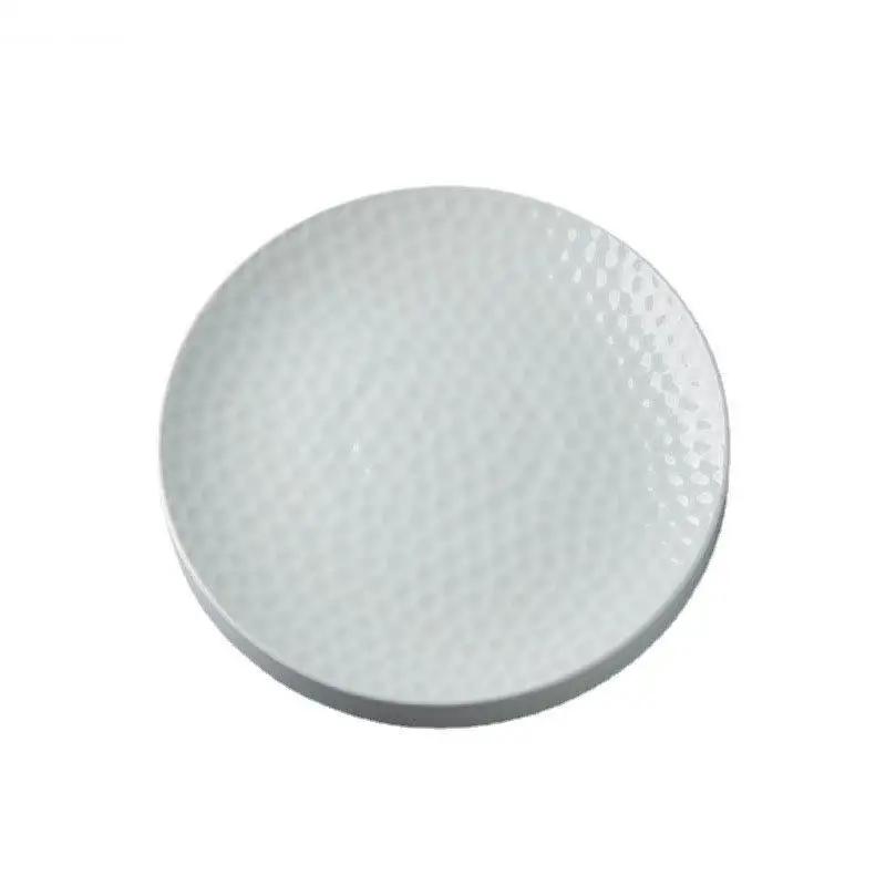 Керамическая обеденная тарелка Ресторан Неровная текстура Плоские тарелки для стейка и десерта Паста Дом Однотонная посуда