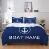 Comforter Tex Nautical S With Custom Name Euro Bedding Blue Anchor Twin Queen King Size Beddings