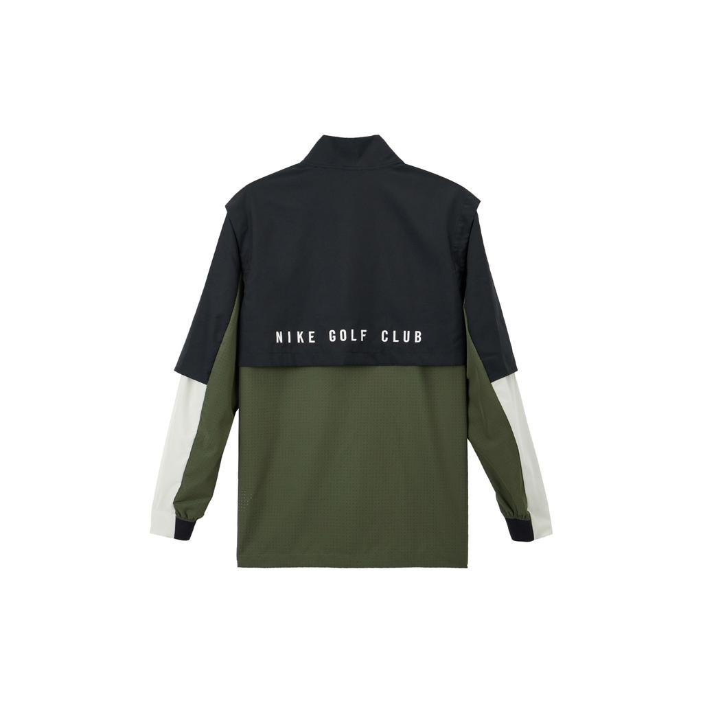 Nike Мужская футболка-поло для гольфа Club Dri-Fit с узором логотипа, свободная, быстросохнущая, с длинным рукавом, мужские топы, черный, хаки-зеленый, светло-бежевый FQ1156-010