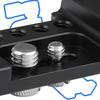 1 Set Photography Mounting Board 15mm Pipe Clamp Secure Camera Plate Multiple Thread Holes Aluminum Construction