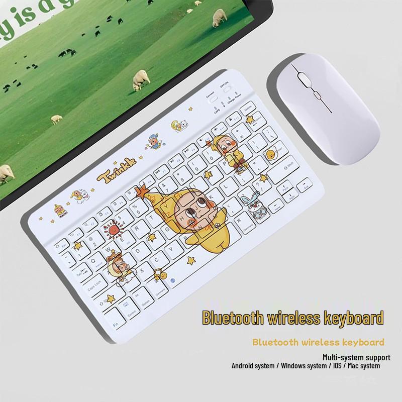 Совместимая Bluetooth-клавиатура для планшетов Apple iPad, Huawei, Xiaomi и Honor, а также для Android-телефонов