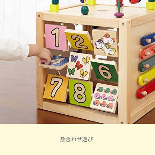 Bon Furniture Детская игрушка Подставка для игрушек с петлями Подставка для игрушек Музыкальный инструмент Головоломка в форме лабиринта Блок для сопоставления чисел