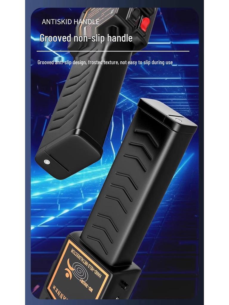 High-Precision Handheld Metal Detector Security Scanner with Infrared for Airports