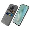 Для чехла для телефона Honor Magic5 Pro Двойные слоты для карт Тканевая текстура ПК Чехол для телефона