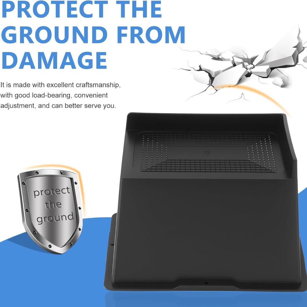 Bed Risers 5 Inch Heavy Duty Furniture Risers - 4PCS L-Shape Table Riser Lifter Rectangular Anti-Slip Sofa Risers Up To 6000 Lbs Bed Lifts Blocks for