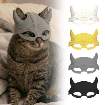 3D-печатная маска кошки, забавный щит для морды кошки-викинга для маскарада, косплея, костюма на Хэллоуин, аксессуаров для вечеринки.
