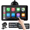OBEST Display Audio Car Audio 7-дюймовый портативный аудиосистема с интегрированной навигацией Беспроводной монитор CarPlay, совместимый с автонавигацией Android Навигация