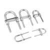 Yacht Boat Hardware 304 Stainless Steel Bow Stern Eye Screw Pads Rope Rigging Screw with Nut