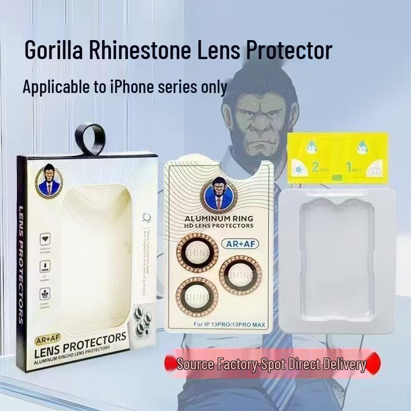 Compatible Apple 17 Pro Max Tempered Lens Film - High Clarity Mobile Lens Protector