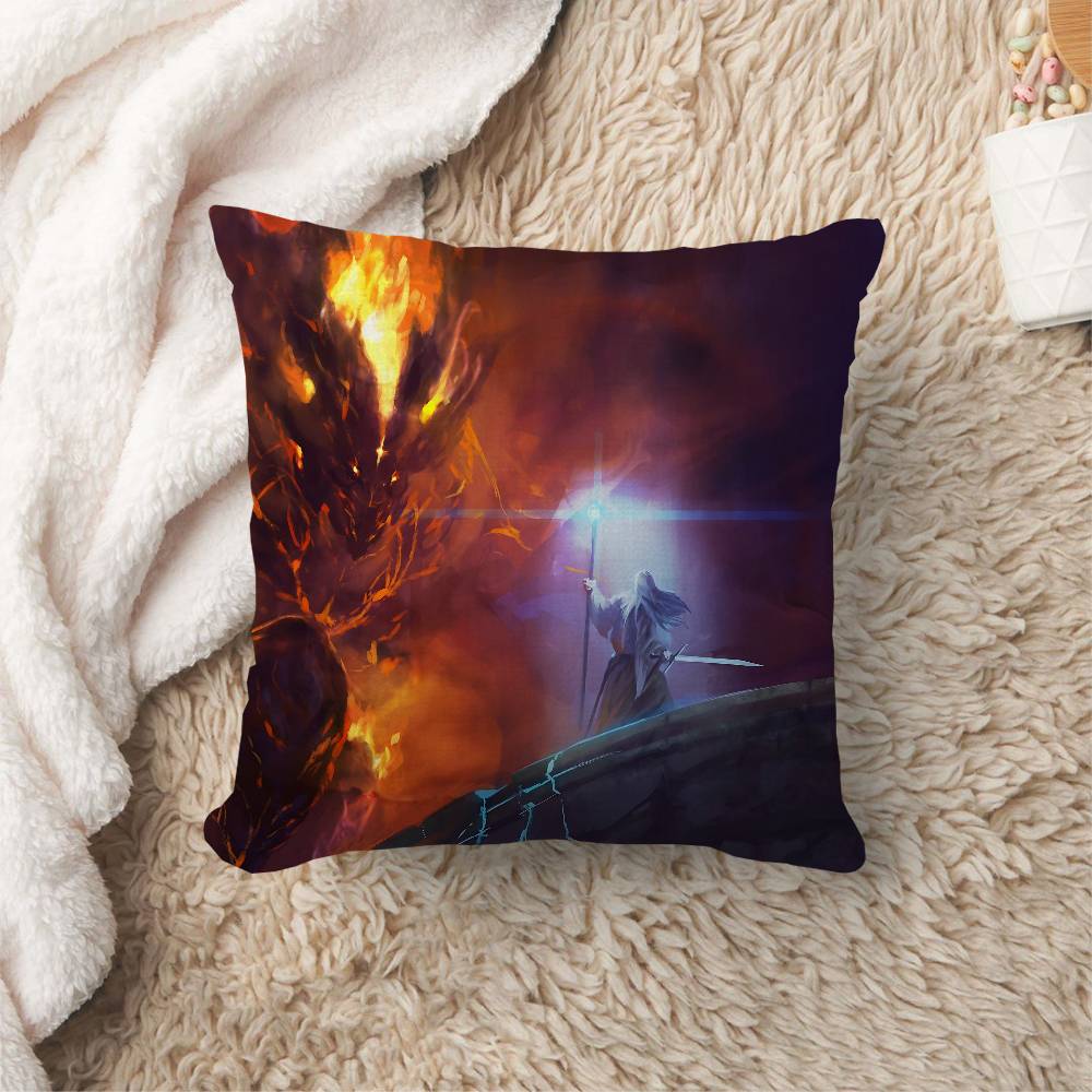 LLord of the Rings HHobbit Pillowcase toon Gift Cushion Cover Bedroom Home Sofa Chair Seat Decor pillow case