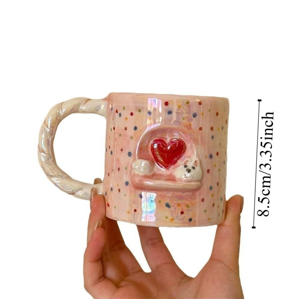Cartoon Coffee Mug 320 ml Tea Cup Water Cup Puppy Ceramic Milk Cup  Valentine's Day Present