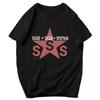 Мужская футболка Sigue Sigue Sputnik 1986 Электронная группа Потрясающий Попс Y2K Графический с коротким рукавом Унисекс Топы Футболки