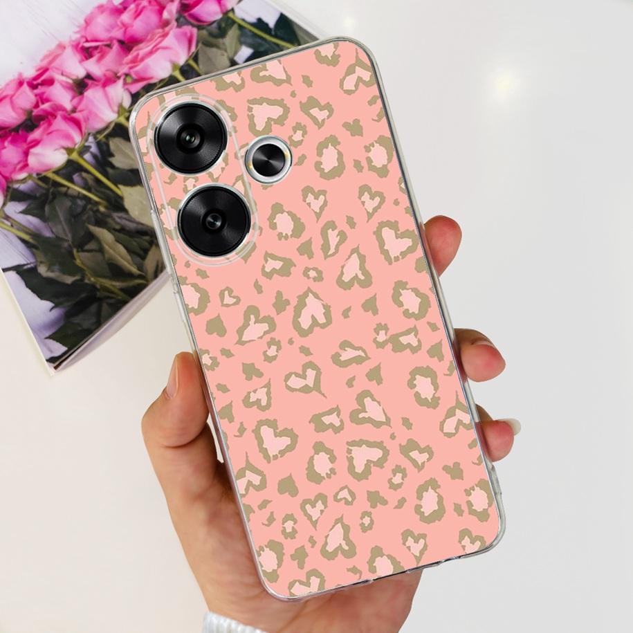 For Xiaomi Poco F6 Case Popular Butterfly Flower Soft Clear Silicone TPU Back Cover For Xiaomi Poco F6 5G F 6 PocoF6 Phone Cases