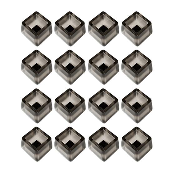 16 шт. Защитные накладки на ножки стула для пола, колпачки-протекторы для ножек табурета, противоскользящие колпачки для ножек стула для паркетных полов, защита от царапин, снижение шума