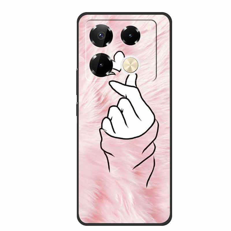 Чехол для Infinix Note 40 Pro 5G, мягкий силиконовый чехол из ТПУ, чехлы для телефона для Infinix Note 40 40pro 4G, Цветочки, Милый Coque Fundas