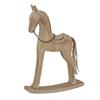 Hill Interiors Natural Wood Rocking Horse Christmas Decoration