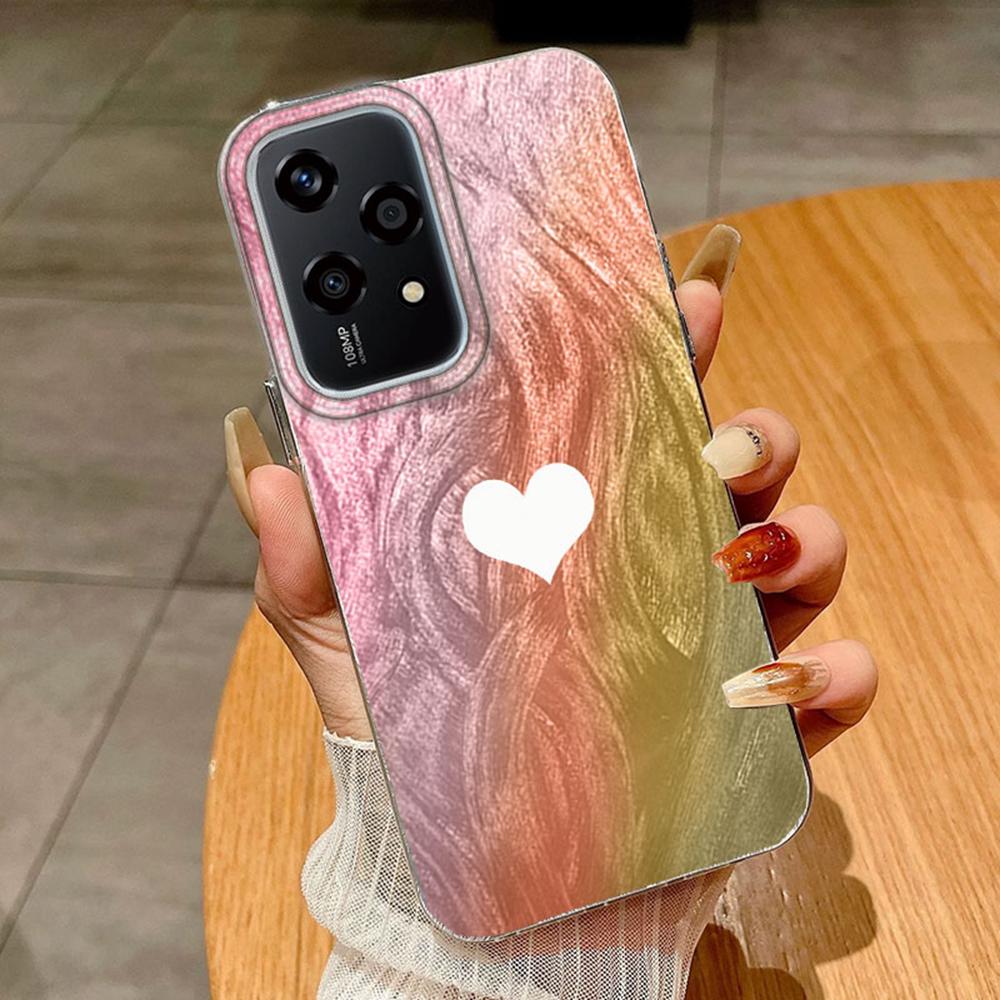 Чехол с цветной бабочкой и градиентом для Huawei Honor 400 200 Magic5 Lite 200 Pro X9a X9c X8a, чехлы для телефонов, мягкий силиконовый бампер, жесткая задняя крышка из ПК