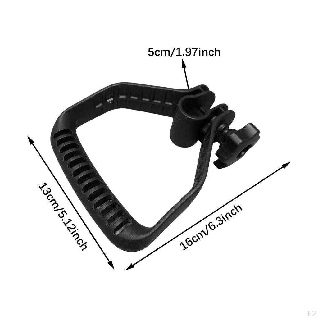 Ручка для лопаты для уборки снега, садовый инструмент, эргономичная черная ручка для уборки, компактное навесное приспособление