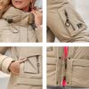 Gasman 2022 New Fashion Parkas Women's Stand Collar Short Slim Casual Hood Pocket Warm Women Down Jacket GM-82175