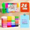 Children's Handmade Clay Refill Set with 12, 24, or 36 Colors