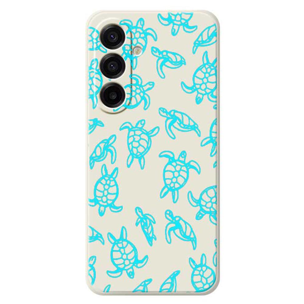 For Samsung Galaxy A17 5G Case Tortoise Pattern Printing Straight Edge TPU Phone Back Cover