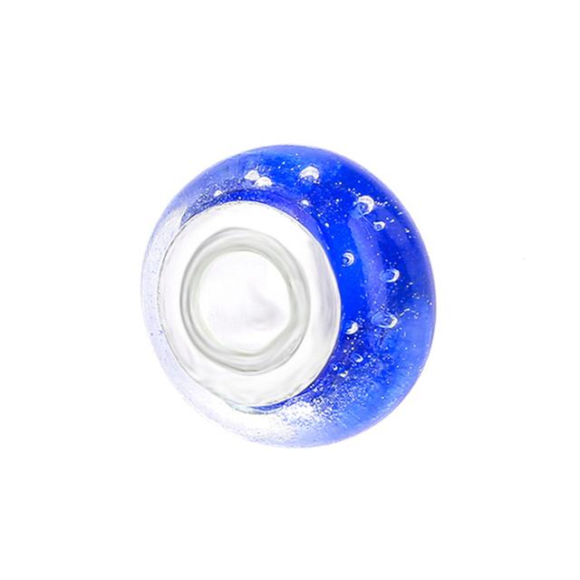 2 шт./лот, модный синий муранский кристалл, подвеска, подходит для подвесок серебряного цвета, женский браслет из бисера «сделай сам», для мужчин, изготовление ювелирных изделий