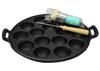 Castle Enterprise Asahi Cast Iron Takoyaki Ichiban Set штифт и масло 15 отверстий (с выталкивателем) (совместимый с газом/IH)