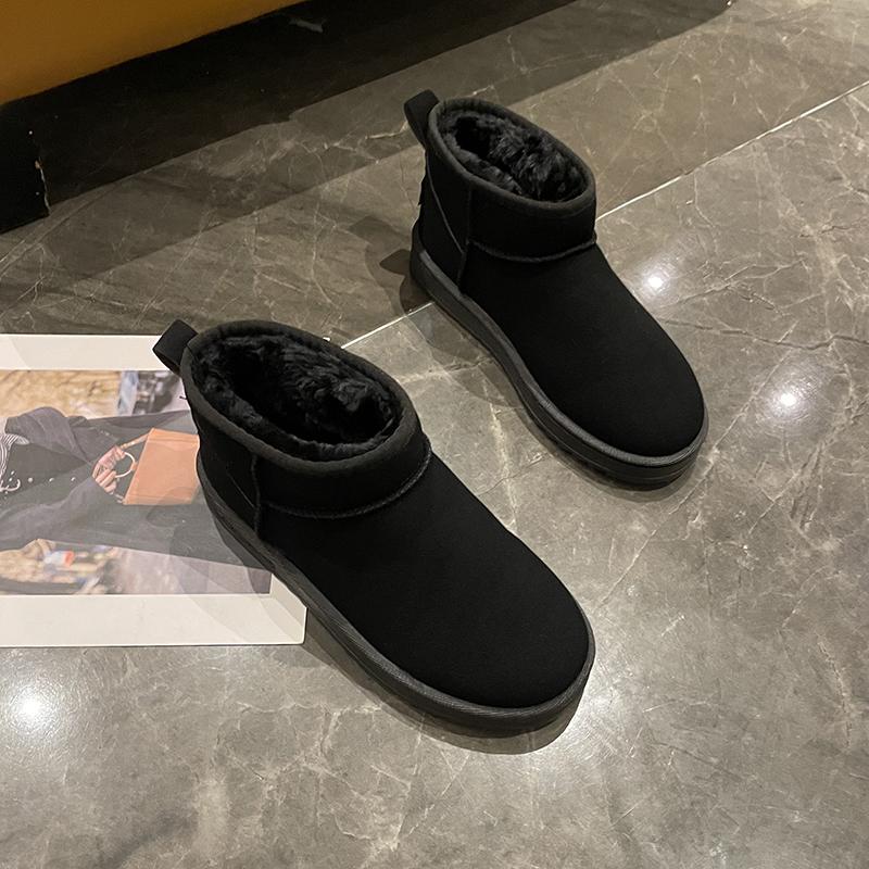 Fashion New Non-slip 2024 Hot Sale Winter Women Ankle Boots Warm Short Plush Flat with Outdoors Women's Snow Boots Botines De Mujer