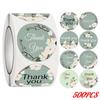50-500pcs Pink Thank You Stickers for gift packaging Envelope Seal Labels Handmade decor for Small Business Stationery Sticker