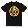 Футболка с графическим принтом Guns N Roses Винтажная Рок-группа Уличный стиль Короткий рукав Модная футболка с круглым вырезом Женская футболка Унисекс