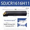 Ромбический держатель резца SDJCL2020K11 для токарного станка с ЧПУ, 93°, модель SDJCR1616H07