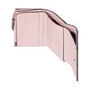 Gucci GG Marmont Leather & Canvas Bi-Fold Wallet, Pink with GG Supreme Base, Gold GG Hardware, Women's Mini Wallet for Daily Use 837957-AAFXM-5743
