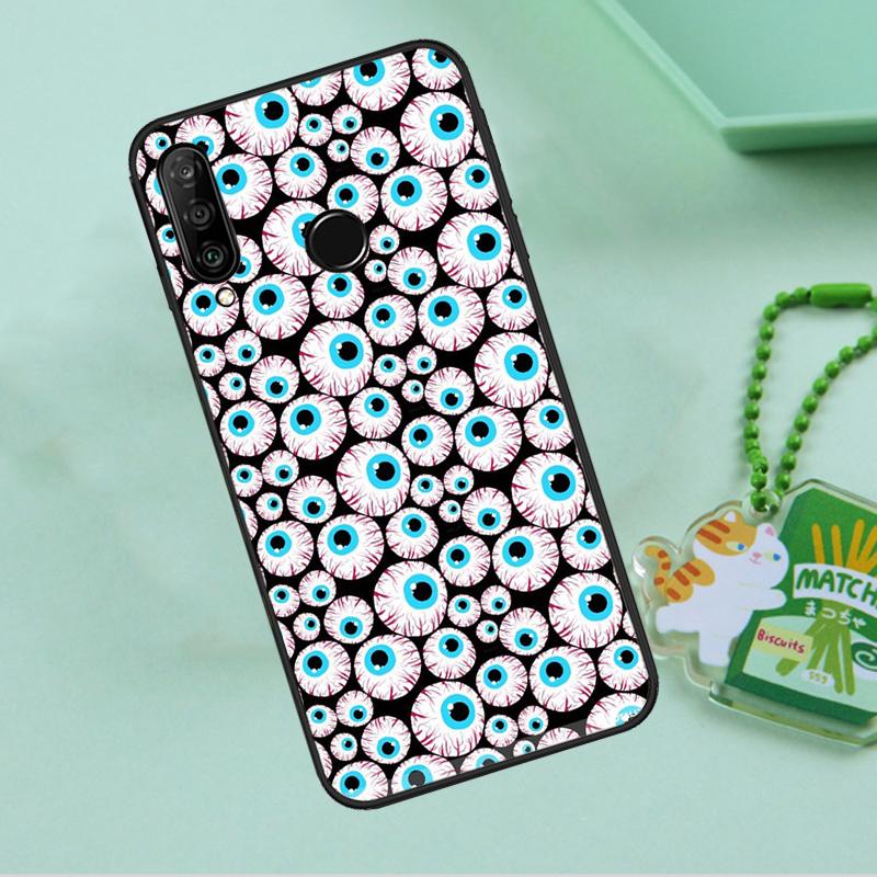 Чехол со сумасшедшим узором «глаз» для Huawei Nova 10 9 SE 5T 12s 12i 11i Y91 Y90 Y60 Y70 Y72 Y61 P20 P40 P30 Lite P60 Pro