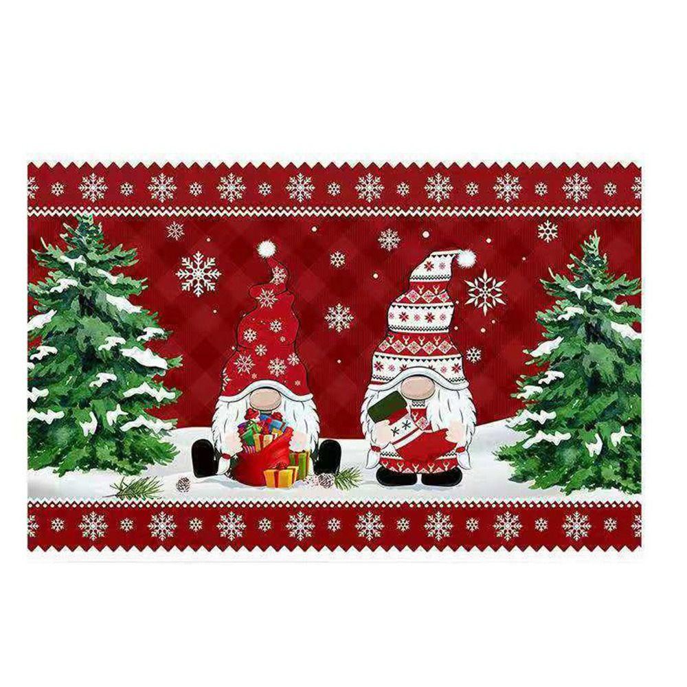 Bedroom Kitchen Rugs Xmas Bathroom Mat Christmas Decoration Hallway Mat Door Mat Corridor Carpet