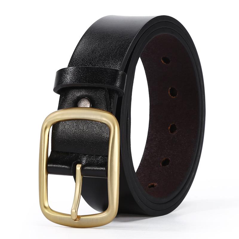 Мужской ремень повседневный ремень из коровьей кожи с пряжкой
