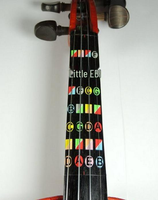 Наклейки с нотами для грифа скрипки для начинающих