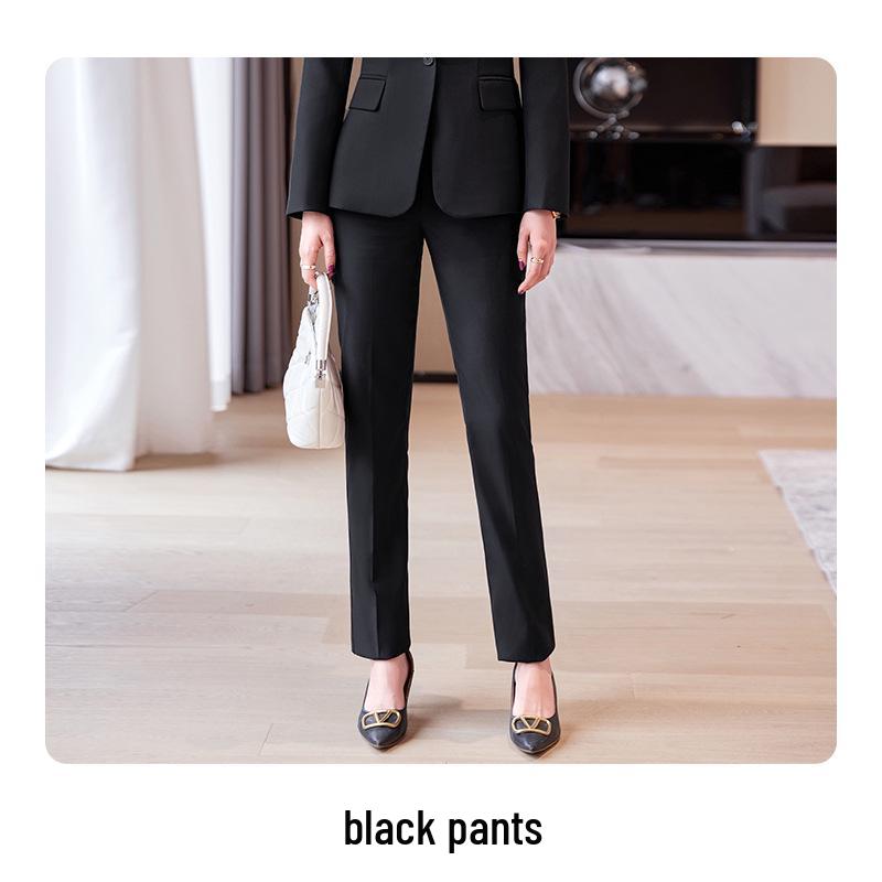 Женский деловой костюм Zihong класса люкс - Весенне-осенний темпераментный стиль для собеседований в колледже и официальной одежды