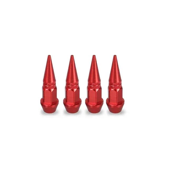 4Pcs 45/60mm Tire Valve Stem Cover Spiked Wheel Valve Cover Bicycles Tyre Hub Valve Stem Cover Motorcycle Tire Valves Covers Hat