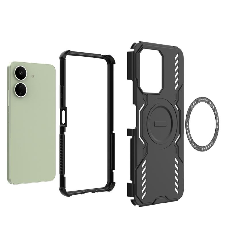 For Xiaomi Poco C65 Case For Poco C65 Anti-knock Magnetic Adsorption Wireless Charge Full Back Cover For Poco C65 Case 6.74 inch