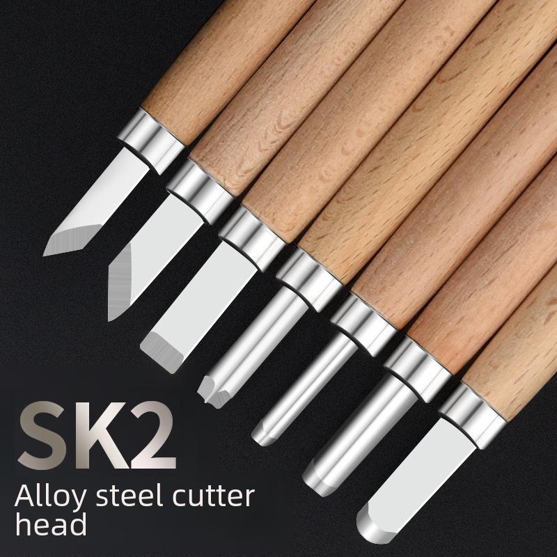 Набор ножей для резьбы по дереву: Набор для резьбы по дереву и резиновые штампы