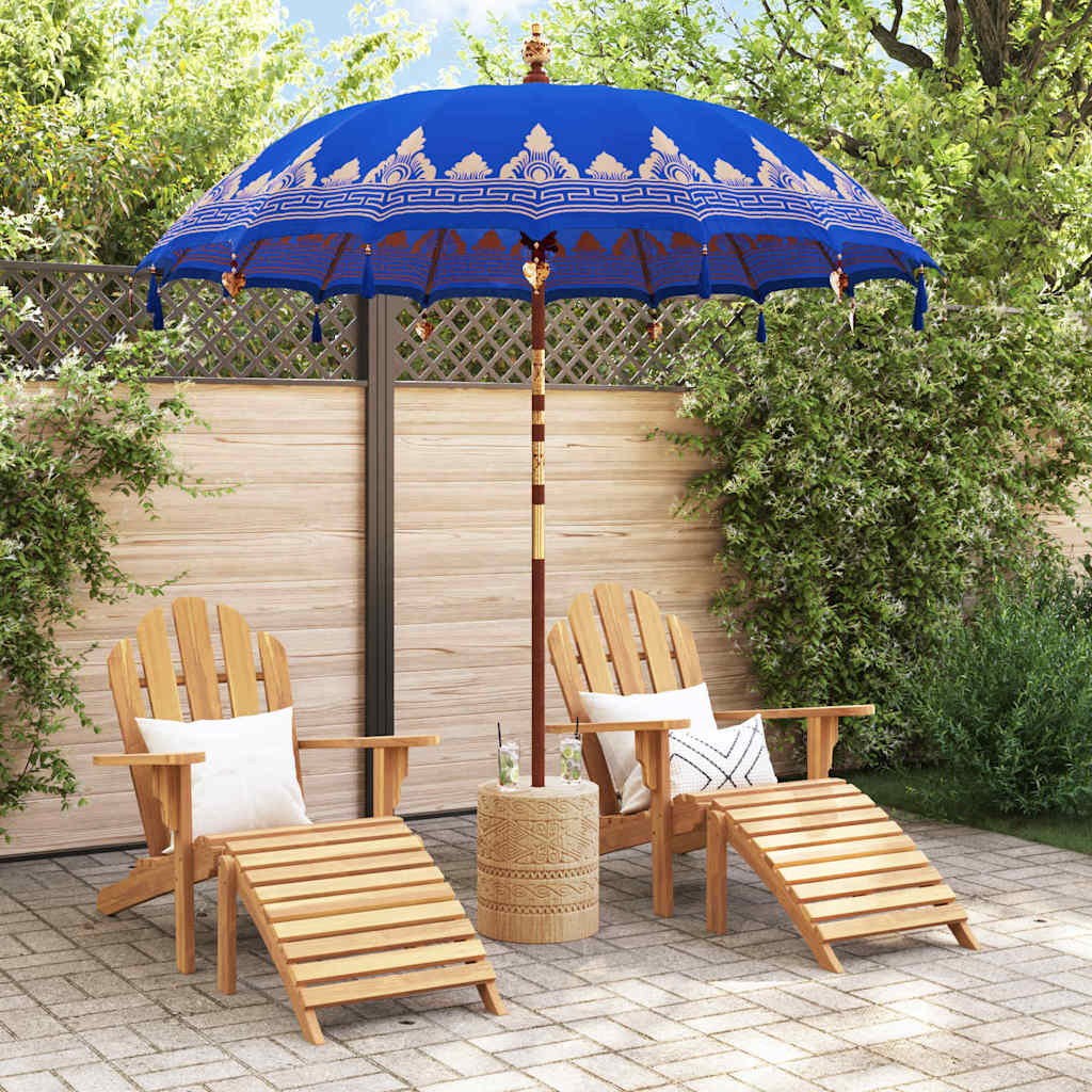 Balinese Sun Umbrella Blue 215 x 215 x 260 cm