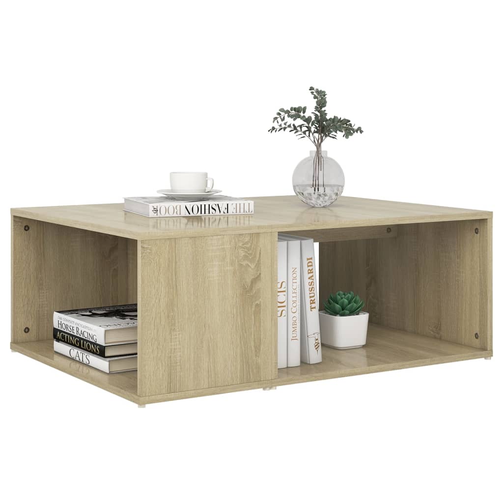 Vidaxl Stolik Kawowy, Dąb Sonoma, 90X67X33 Cm, Materiał Drewnopochodny
