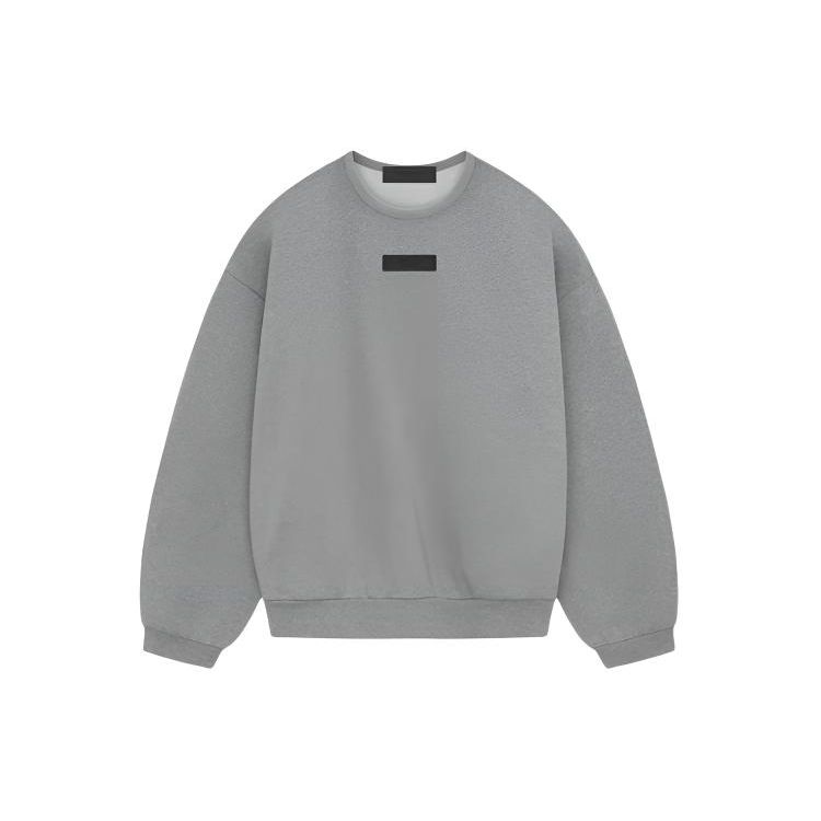 Fear of God Essentials Мужская футболка с круглым вырезом, темно-серая, цвета овсянки, серая 192SP244683F