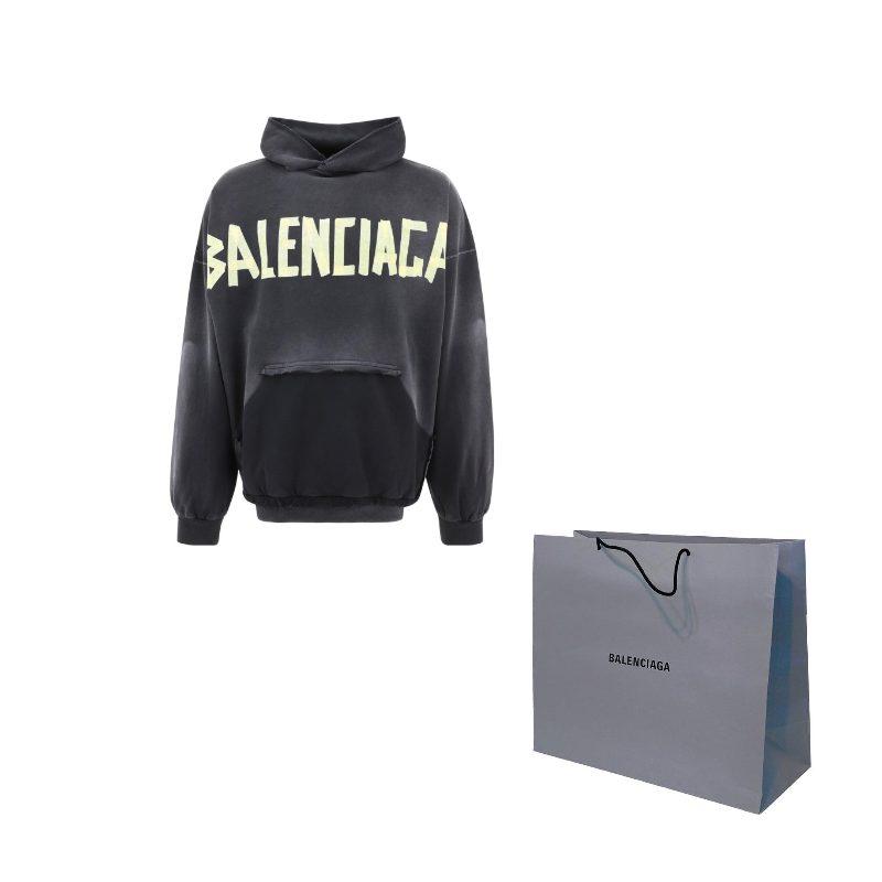 Balenciaga Худи с порванным карманом 744190TOVB11055