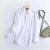 Withered England Style Office Lady Fashion Simple Solid White Blouse Women Shirt Women Tops