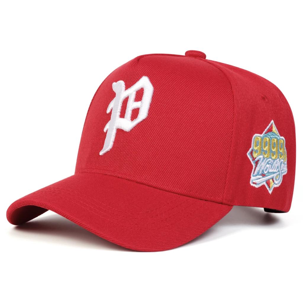 Baseball Stitching Stitched Embroidered Alphabet P Gothic Neutral Gender Women Men For Caps Spring Autumn Outdoor Adjustable Casual Hats Sunscreen