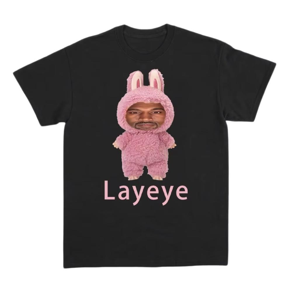 Kanye Wests Layeye Tshirt Harajuku Style Unisex and Unisex Summer Fashion Tshirt Printed Short Sleeved Loose Unisex Tshirt Top